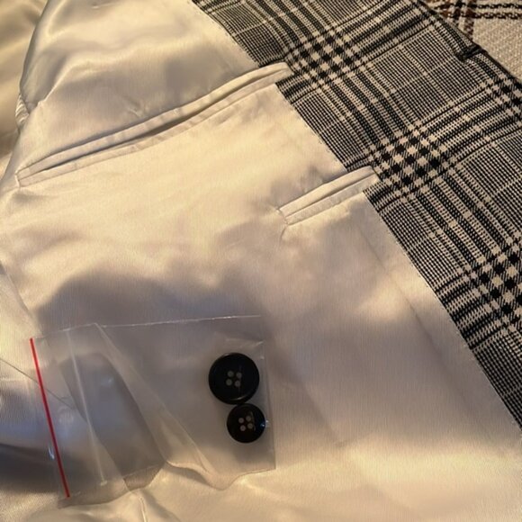 Caruso Blazer Jacket NWOT Pockets, Lined, Wool Silk Linen, 52 EU, 42 US - Picture 7 of 11